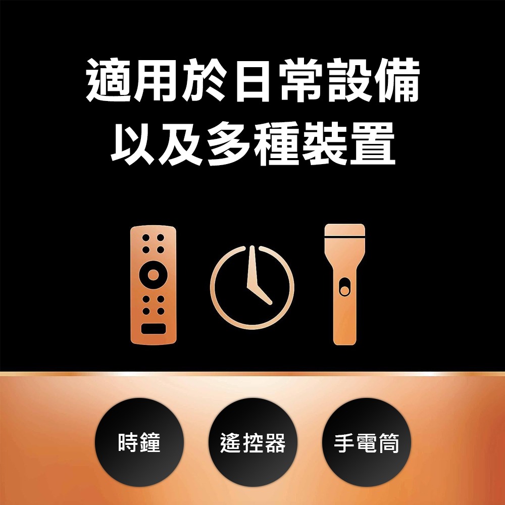 威力家 金頂 Duracell 日常通用型鹼性電池 3號AA 長效10年保存 防漏液設計 無汞(12顆入)-細節圖3