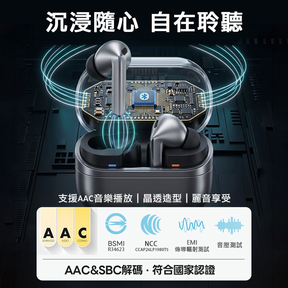威力家 iSee AirBuds Pro 3 晶透艙蓋 真無線藍牙V6.0耳機 雙耳降噪 AAC音質-細節圖2