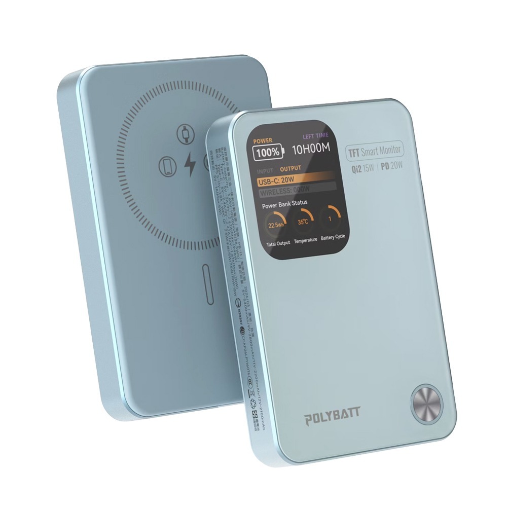 威力家 POLYBATT 升級固態電芯 10000mAh AK智能溫控快充行動電源液晶螢幕顯示(中國3C+QR二維碼認證-規格圖4