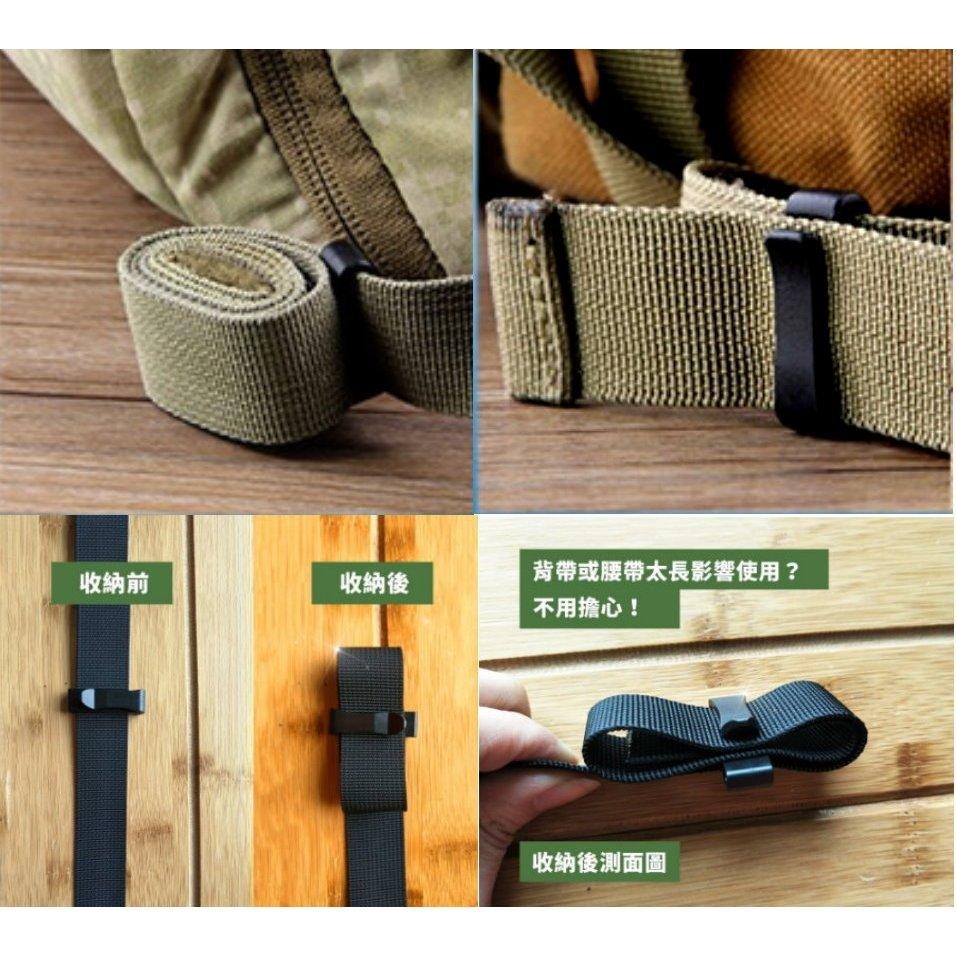 【布的魔法屋】d263-黑色2入組YKK塑鋼扣具背帶織帶收尾夾 收尾夾扣 固定卡扣皮帶夾 登山背包背帶夾收尾扣夾 腰帶夾-細節圖8