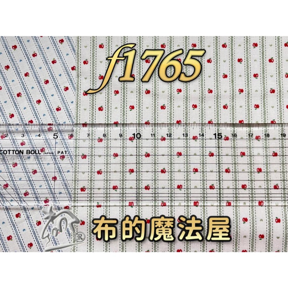 【布的魔法屋】f1765經典鄉村蘋果LECIEN日本進口布(小圖適娃衣用)(拼布布料/拼布材料/縫紉材料/拼布用品)-細節圖3