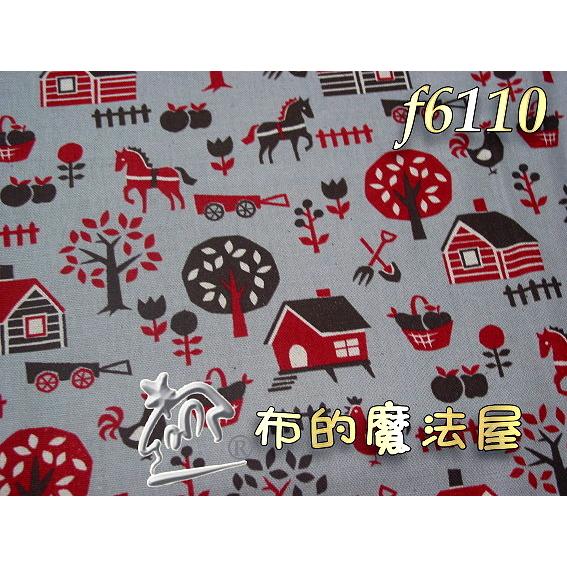 【布的魔法屋】f6110貓頭鷹系列鄉村棉麻布kokka日本進口布(日本拼布布料,鳥類夜梟貓頭鷹布料 birds bird-細節圖2