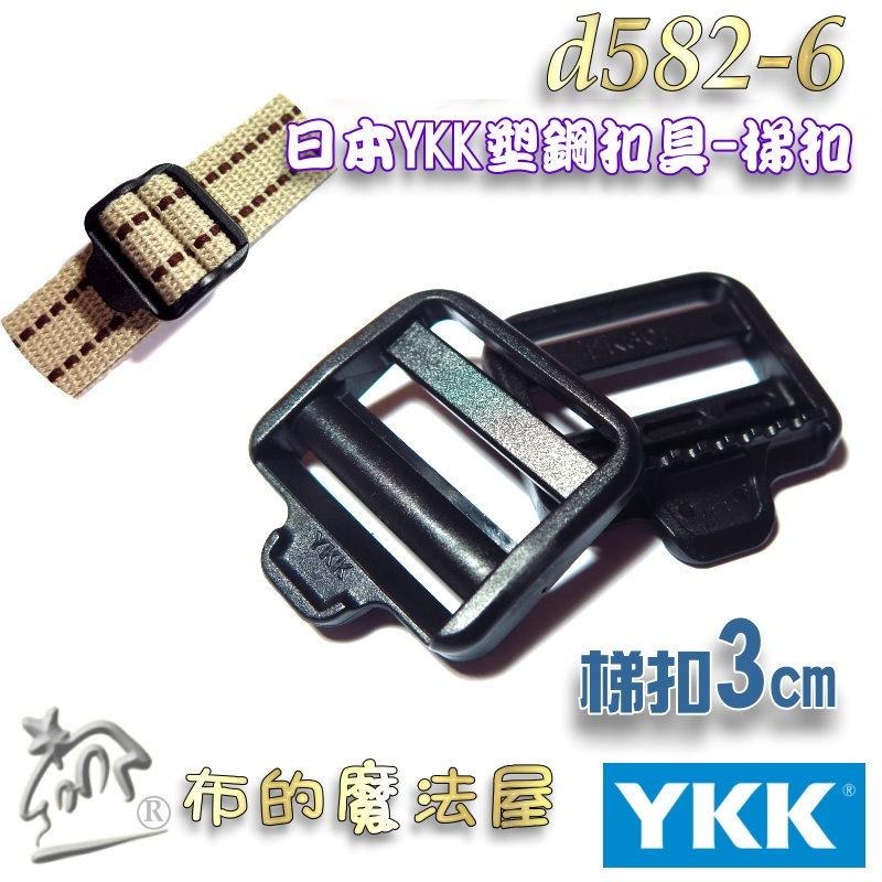 【布的魔法屋】YKK系列黑色塑鋼2入組YKK扣具梯扣梯釦 日本YKK集團高品質扣具,YKK樓梯扣,梯形扣目字扣調節扣釦具-細節圖5