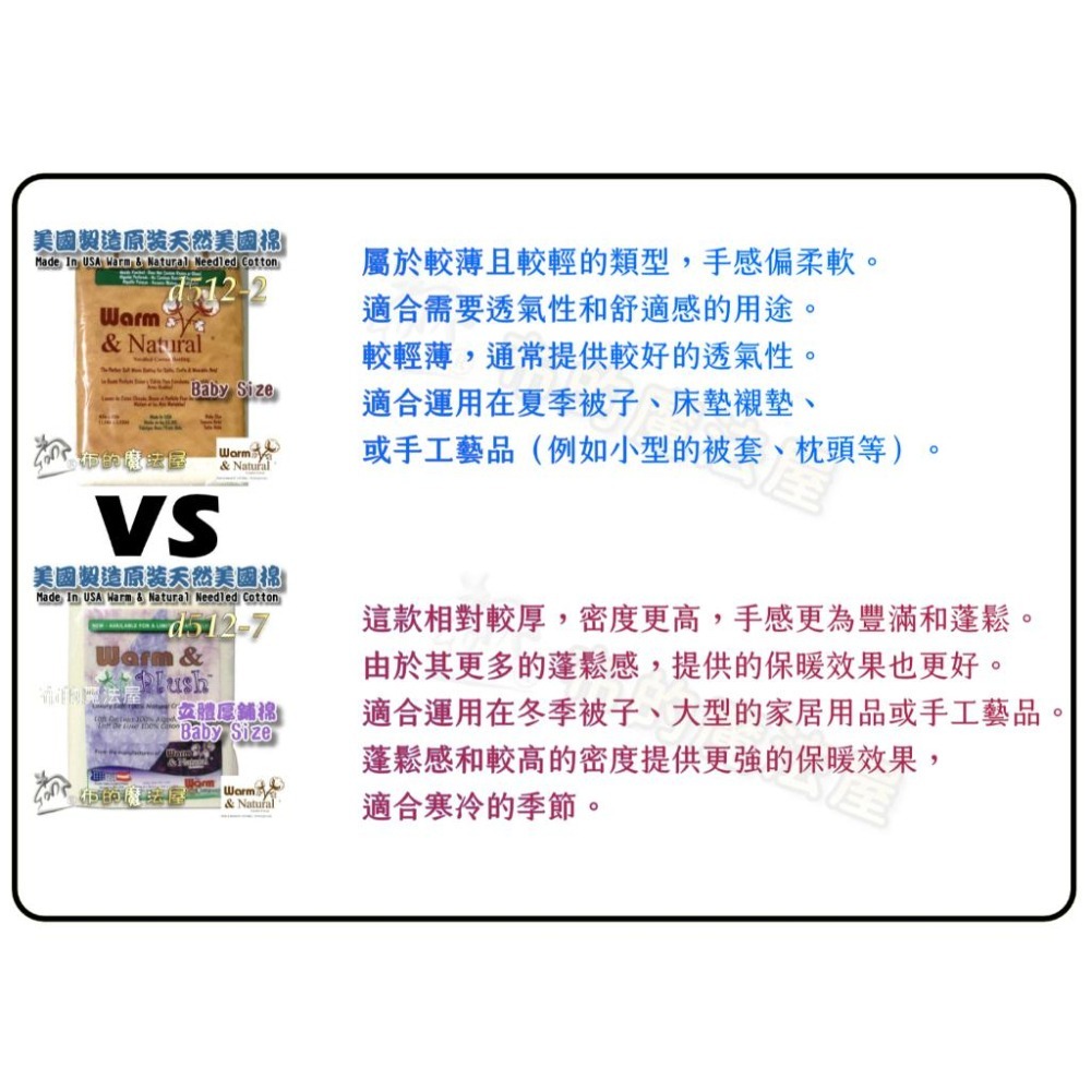 【布的魔法屋】d512美國製造美國棉系列 立體鋪棉美國棉襯 高品質天然綿抗菌無膠美國襯綿 自然抗菌棉襯透氣性佳自然無膠-細節圖2