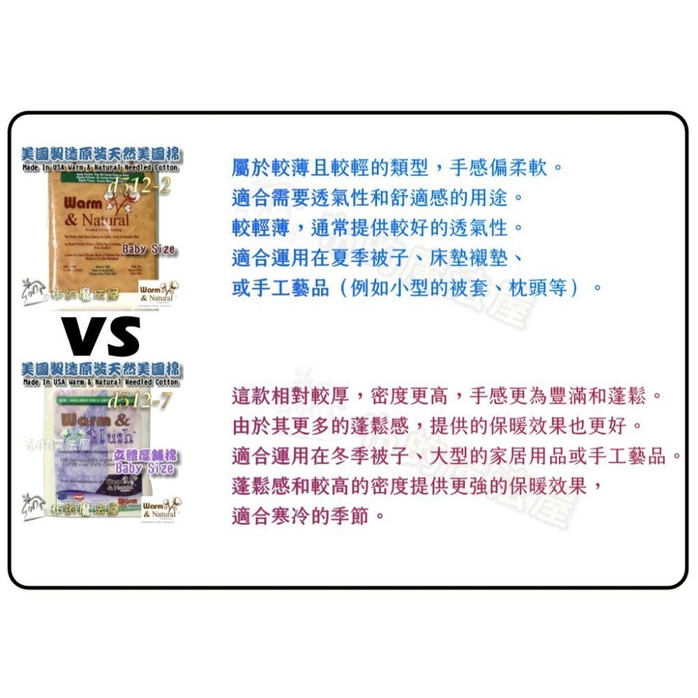 【布的魔法屋】d512美國製造美國棉系列 立體鋪棉美國棉襯 高品質天然綿抗菌無膠美國襯綿 自然抗菌棉襯透氣性佳自然無膠-細節圖2