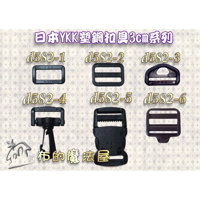 【布的魔法屋】d582-6黑色2入組3cm塑鋼YKK扣具梯扣 日本YKK高品質扣具 樓梯釦梯形扣 目字扣背包扣調整扣-細節圖4