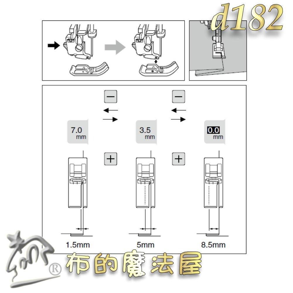 【布的魔法屋】d182-喜佳兄弟牌原廠Brother布邊導縫壓布腳右-附說明書 適合邊緣縫合兄弟牌勝家車樂美等縫紉機適用-細節圖9