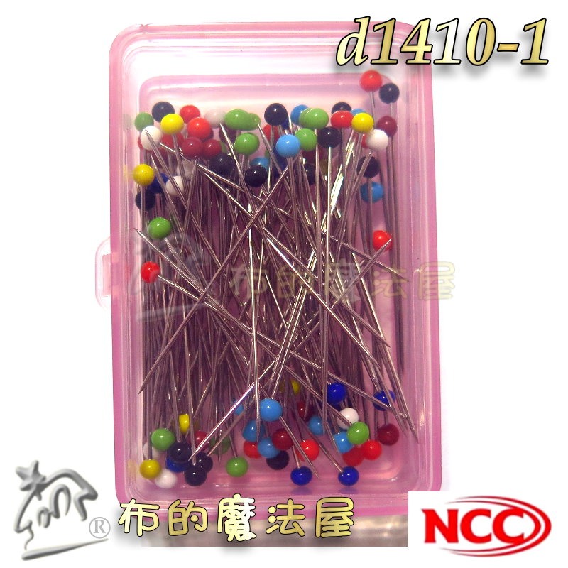 【布的魔法屋】d1410系列 喜佳NCC 紅白珠針 彩色珠針(適熨斗耐熱珠針,機縫日本珠針,拼布耐熱待針, NCC珠針)-細節圖6