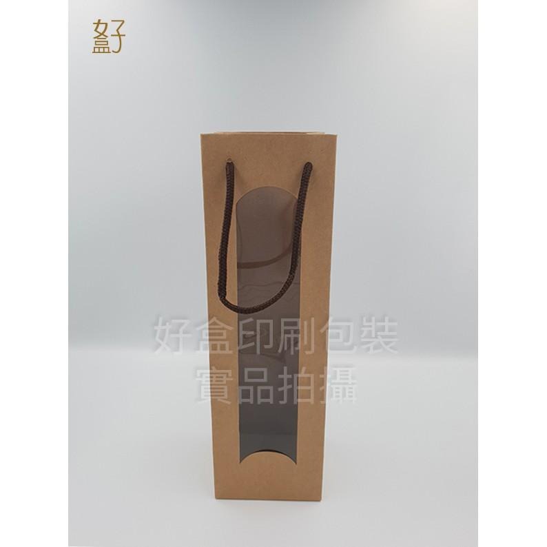 牛皮紙袋/11x10x36.2公分/牛皮紙手提袋/型號D-16104/◤  好盒  ◢-細節圖2