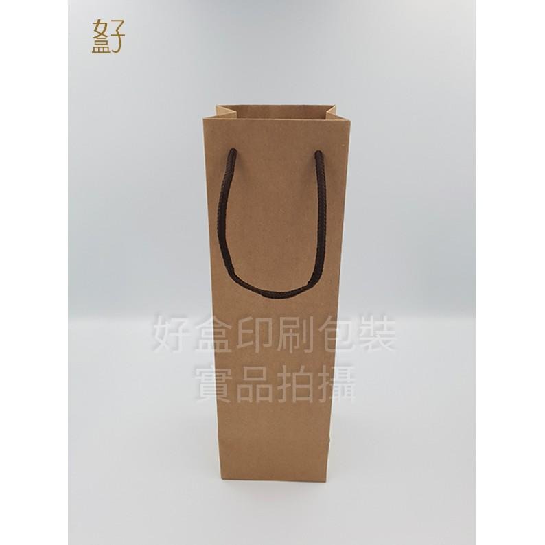 牛皮紙袋/11x10x36.2公分/牛皮紙手提袋/型號D-16104/◤  好盒  ◢-細節圖4