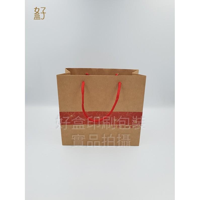 牛皮紙袋/24x11x22公分/牛皮紙手提袋/手作幸福/鳳梨酥盒用/現貨供應/型號D-16109/◤  好盒  ◢-細節圖2