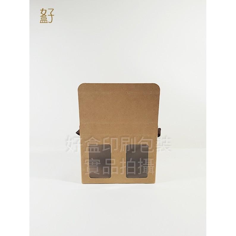牛皮紙盒/15.4x7.5x12.5公分/貼窗提盒/二入罐裝/型號D-25073/◤  好盒  ◢-細節圖6