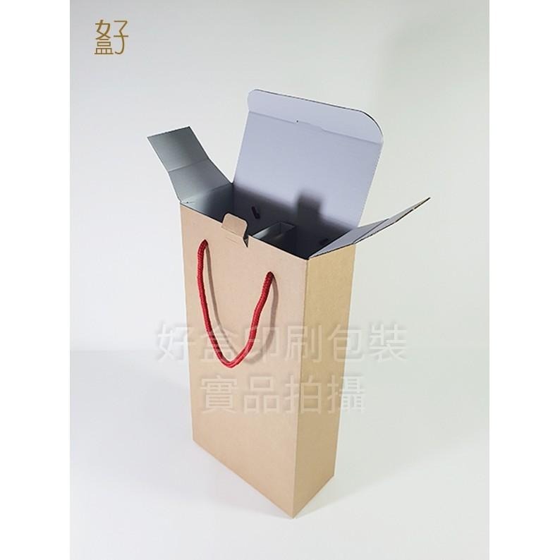 瓦楞紙盒/17x8x33公分/禮盒/酒盒/提盒/型號D-15003/◤  好盒  ◢-細節圖6