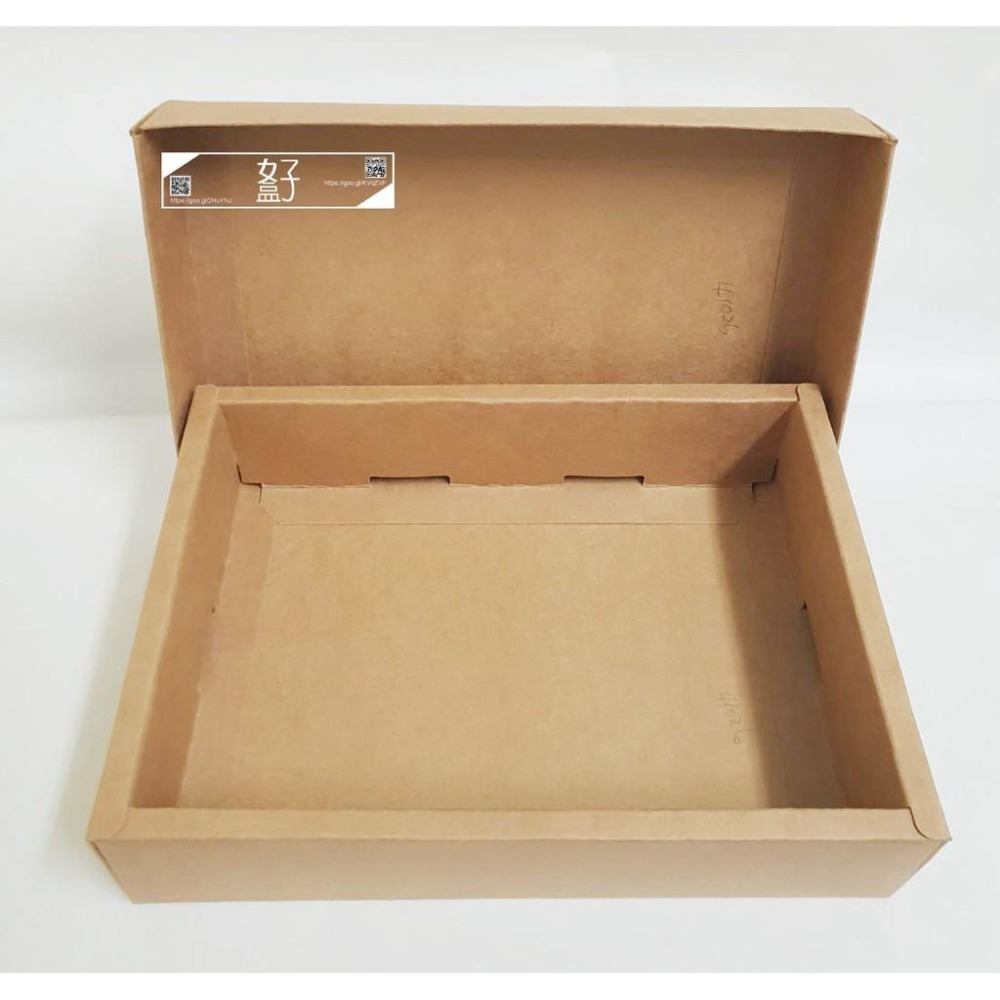 牛皮紙盒/22.2x15.6x5.1公分/天地盒/禮盒/蛋黃酥盒/手工餅乾盒/型號D-25042/◤  好盒  ◢-細節圖2