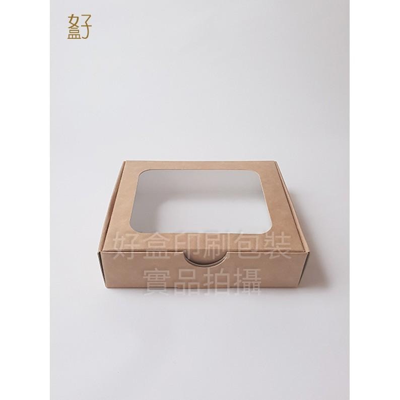 牛皮紙盒/12x10x3公分/成型盒/四方盒/貼窗盒/型號D-12025/◤  好盒  ◢-細節圖2