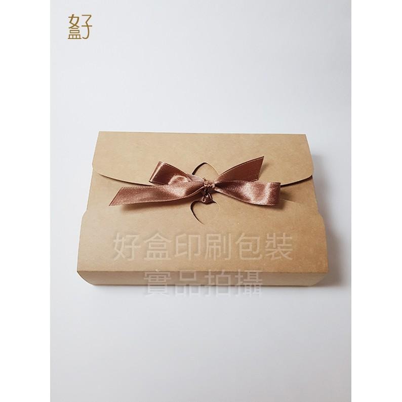 牛皮紙盒/20.8x14x5公分/禮盒/萬用盒/愛心緞帶盒/型號D-42001/◤  好盒  ◢-細節圖8