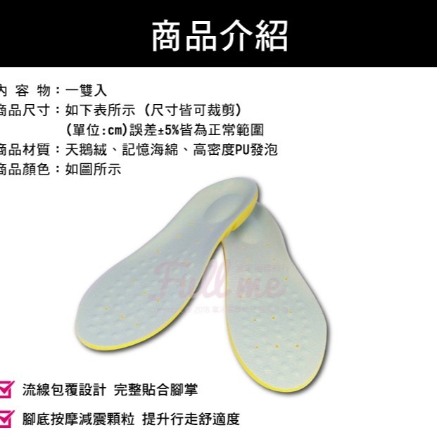 鞋墊推薦 足弓墊 足弓鞋墊 記憶氣墊鞋墊 運動減震鞋墊 減壓工作鞋墊 無塵室專用鞋墊 久站記憶鞋墊 富米鞋墊鞋材專賣店-細節圖2