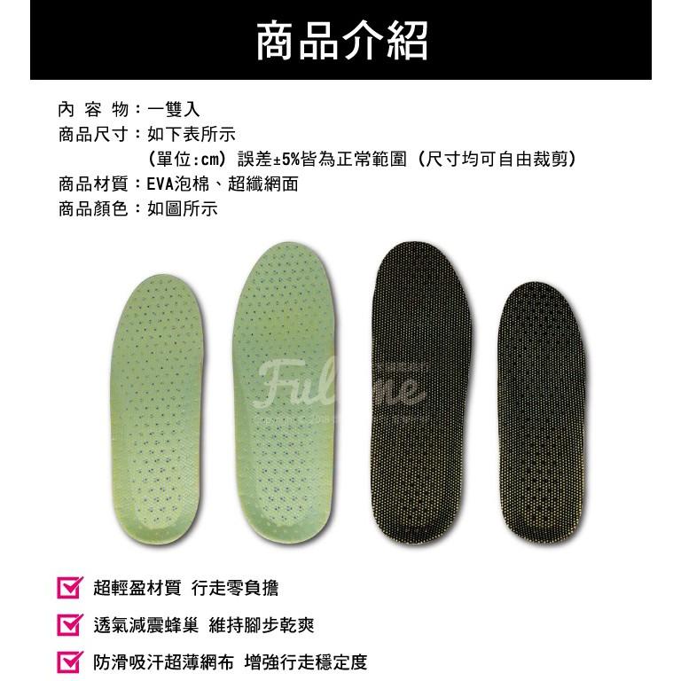 蜂巢運動鞋墊 減震舒壓鞋墊 減半碼 休閒工作鞋 富米鞋墊鞋材專賣店-細節圖3