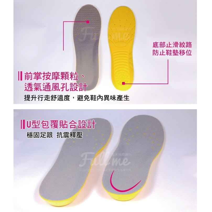 鞋墊推薦 運動鞋墊 久站久走 行軍鞋墊 彈力吸震 減震舒壓 休閒運動鞋工作鞋 上班族必備 富米鞋墊鞋材專賣店-細節圖4