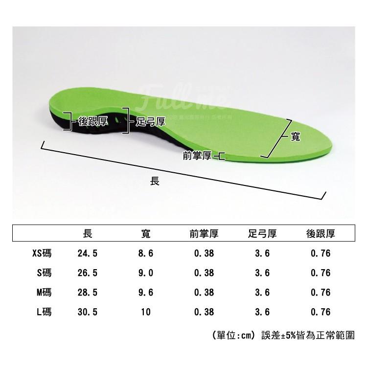 機能足弓運動鞋墊 行軍鞋墊 扁平足支撐 高足弓填補 久站久走 包覆腳掌 穩固腳跟 前掌緩衝 腳跟減壓 富米鞋墊鞋材專賣店-細節圖7