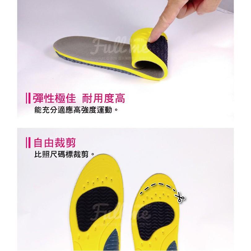 運動減壓鞋墊 行軍鞋墊 慢跑鞋墊 健走鞋墊 鞋底太硬 久站久走 減壓前掌 腳跟緩衝 彈力吸震 富米鞋墊鞋材專賣店-細節圖3