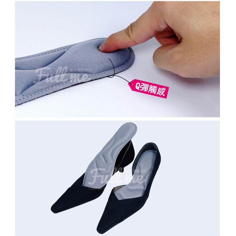 3d海綿跟鞋墊 尖頭鞋專用鞋墊 改善鬆脫大半碼 透氣舒適 貼合腳掌 分散腳底壓力 富米鞋墊鞋材專賣店-細節圖5