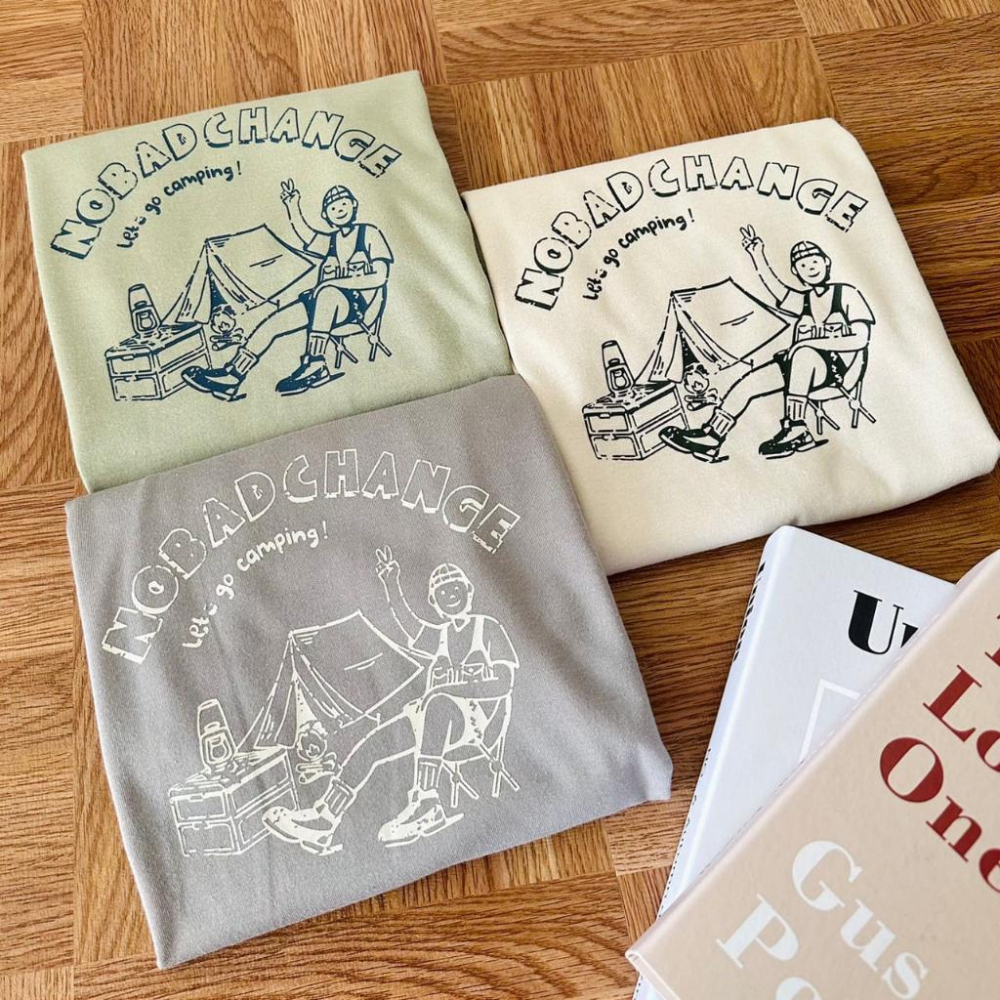 【快速出貨】現貨 韓系 短T 落肩素T 落肩 t恤 tee 男 oversize 情侶裝 上衣 短踢 寬鬆 露營 戶外-細節圖8