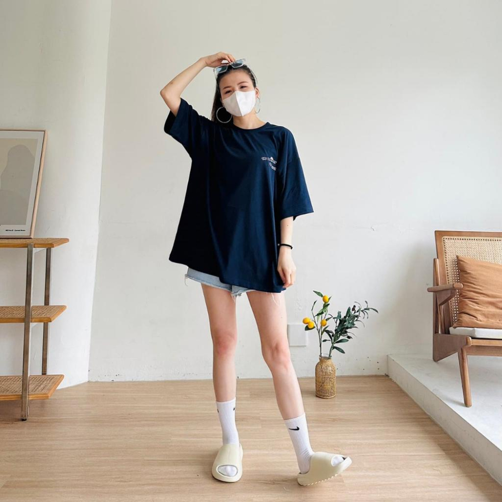 【快速出貨】短袖 落肩重磅短T 棉質 短T 重磅素T 情侶 女生短袖 男短袖 五分袖 短袖 短T 情侶衣 情侶裝-細節圖4