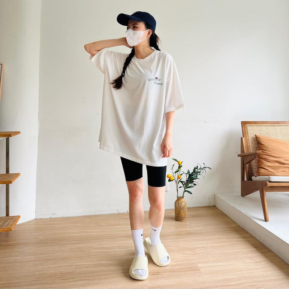 【快速出貨】短袖 落肩重磅短T 棉質 短T 重磅素T 情侶 女生短袖 男短袖 五分袖 短袖 短T 情侶衣 情侶裝-細節圖5