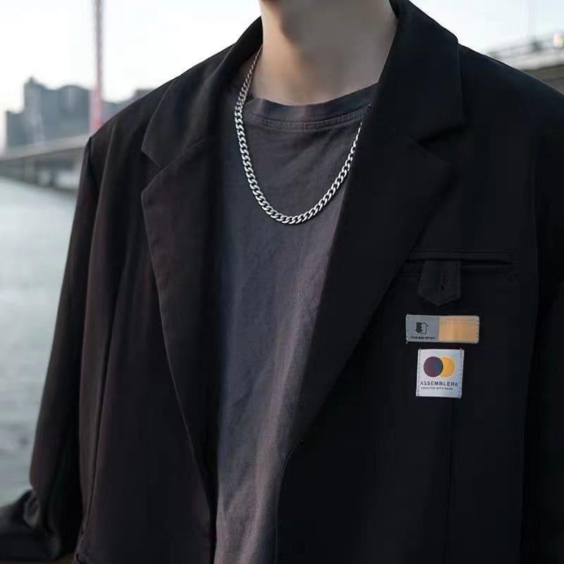 【快速出貨】項鍊 古巴項鍊 極簡風格 麻花 嘻哈 金屬質感 配件 項鍊 韓國歐巴 穿搭 簡約時尚 飾品 男女不拘 情侶款-細節圖7