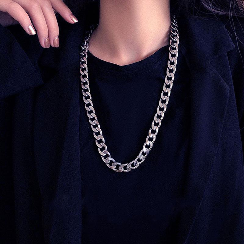 【快速出貨】項鍊 古巴項鍊 極簡風格 麻花 嘻哈 金屬質感 配件 項鍊 韓國歐巴 穿搭 簡約時尚 飾品 男女不拘 情侶款-細節圖8