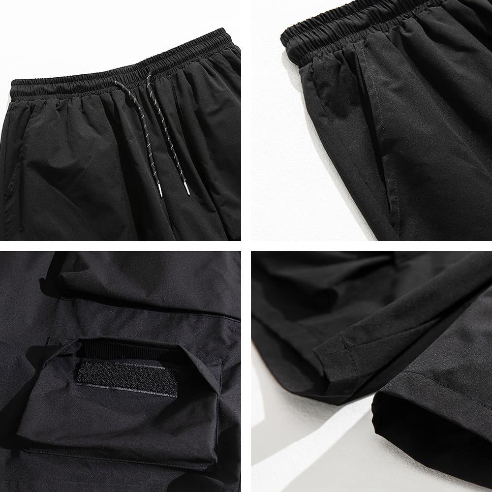 【快速出貨】尼龍工裝短褲 短褲 工裝褲 短褲男 工裝短褲 日系 阿美咔嘰 工作褲 寬短褲 五分褲 戶外機能 男女同款-細節圖7