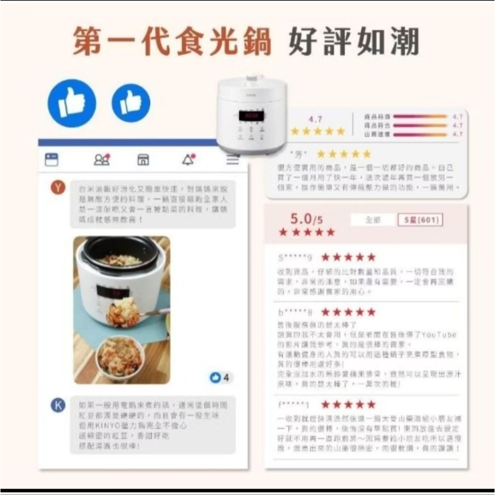 (31).KINYO 智慧多功能壓力鍋／電子壓力鍋1.8L（PCO-2600）-細節圖4