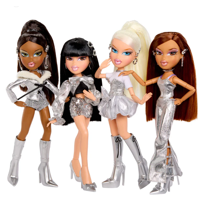 Bratz Charmz Yasmin 雅絲敏時尚娃娃 銀色金屬風 附手鍊吊飾 全新未拆封-細節圖8