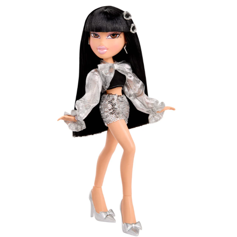 Bratz 貝茲娃娃 Charmz Jade 銀色派對造型收藏娃娃 全新未拆封-細節圖8