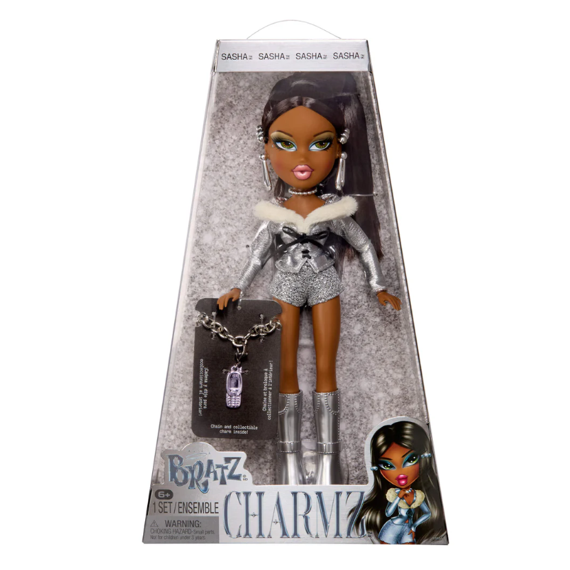 Bratz 貝茲娃娃 Charmz Sasha 莎夏時尚收藏娃娃 全新未拆封-細節圖3