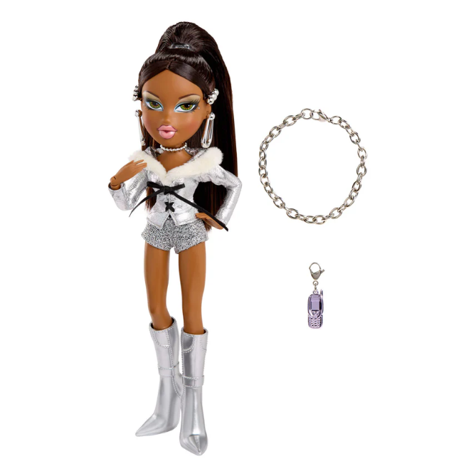 Bratz 貝茲娃娃 Charmz Sasha 莎夏時尚收藏娃娃 全新未拆封-細節圖10