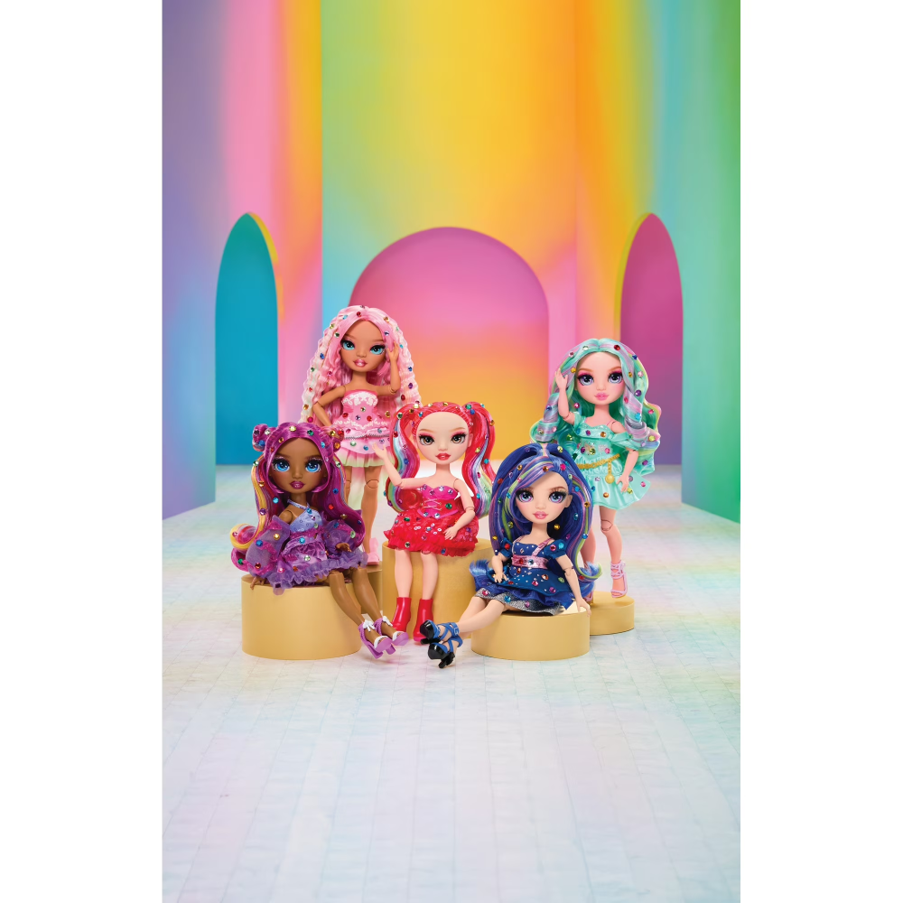 Rainbow High 彩虹高中 Vivienne Rouge 閃耀時尚娃娃 紅色款 全新未拆封-細節圖3