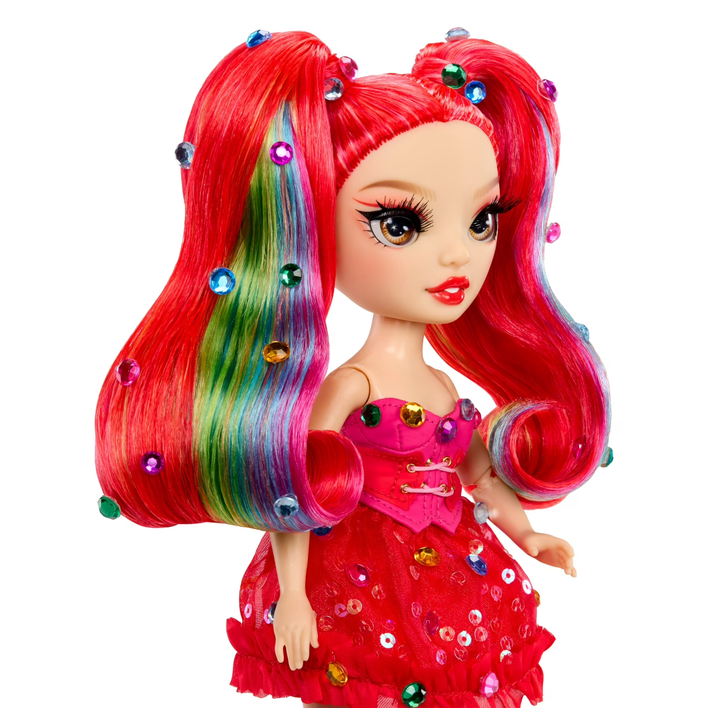 Rainbow High 彩虹高中 Vivienne Rouge 閃耀時尚娃娃 紅色款 全新未拆封-細節圖6