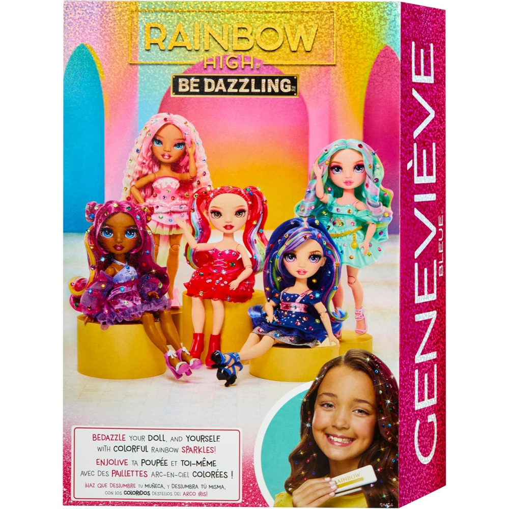 Rainbow High 彩虹高中 Genevieve Blue 藍寶石夜空閃耀時尚娃娃 全新未拆封-細節圖5