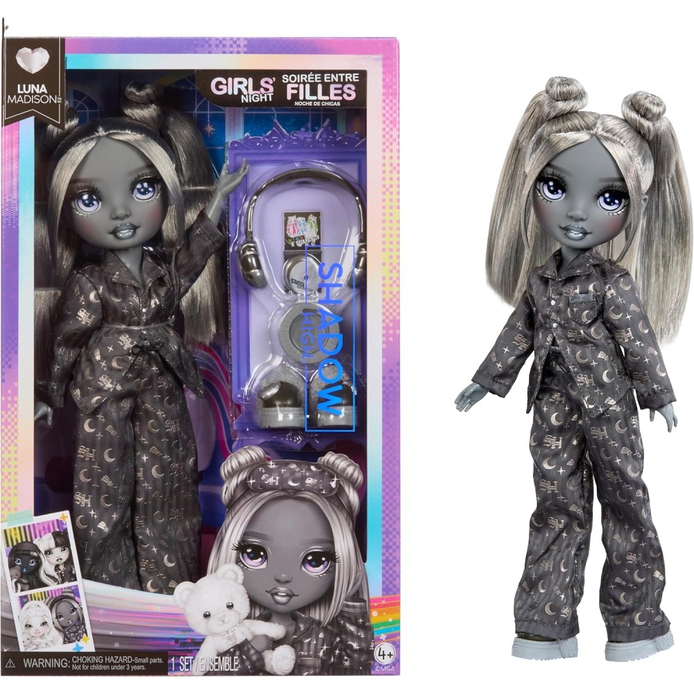Shadow High 幻影高中 Luna Madison 女孩之夜灰髮暗黑風時尚娃娃 全新未拆封-細節圖2