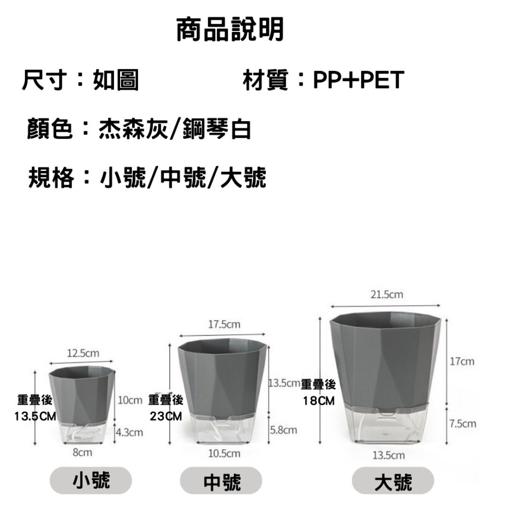 北歐質感自動吸水盆栽  磨砂透明吸水盆 自吸水懶人盆 陽台桌面 簡約風 免澆水 多肉盆 花盆-細節圖7