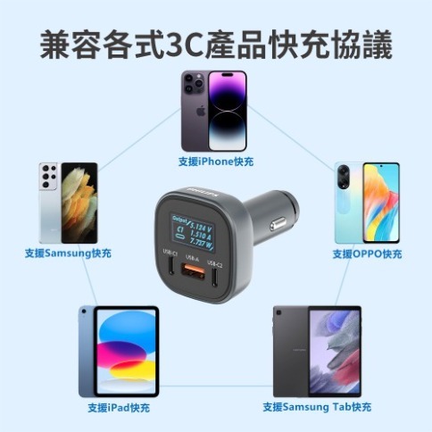 PHILIPS 黑金剛 PD 100W 電壓顯示車充-細節圖4