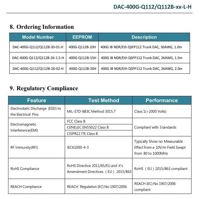 【光統電通】For ASUS GX10 超級電腦專用 (QSFP112 400G 0.5 DAC)連接線~下單前先問庫存-細節圖9