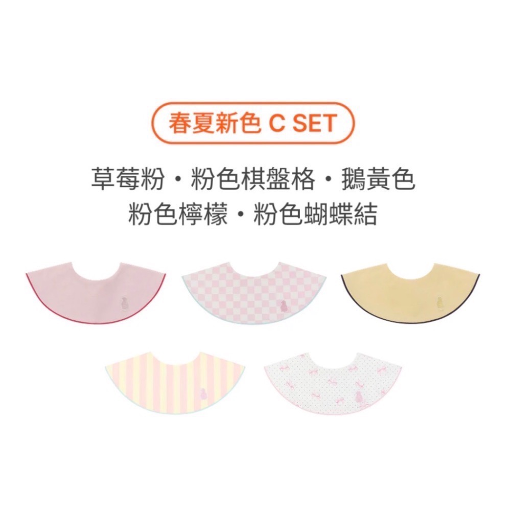 （今日下單、隔日出貨）韓國🇰🇷Konny-口水巾禮盒-滾邊圓領5件 (附品牌紙袋)-規格圖5