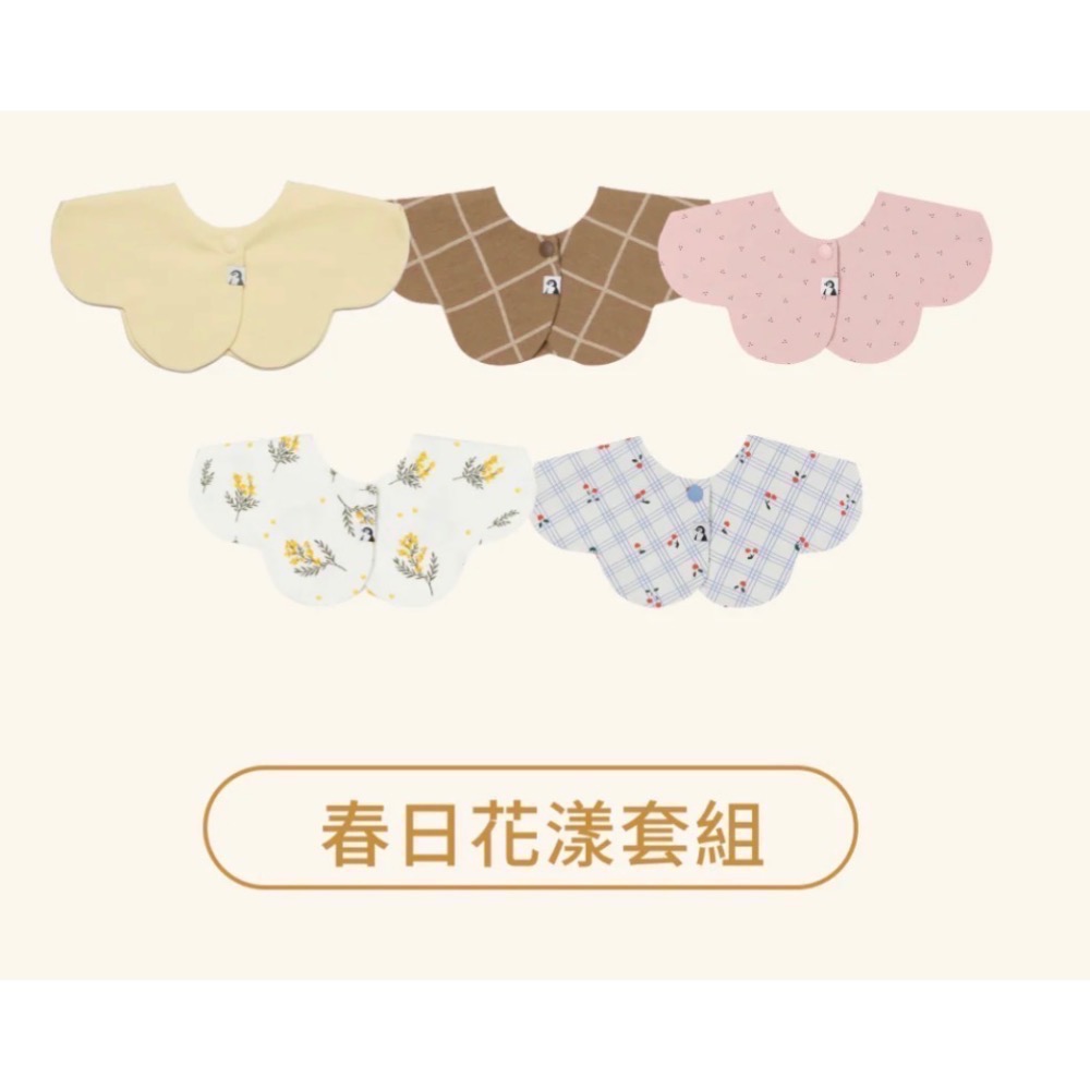 （今日下單、隔日出貨）韓國🇰🇷Konny- 口水巾禮盒-可旋轉5件 (附品牌紙袋)-細節圖3