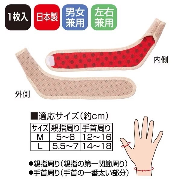 日本 Alphax 遠紅外線拇指護腕媽媽手護腕-細節圖4