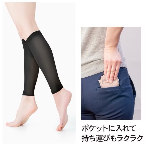 日本 ALPHAX 0.2mm極薄階段加壓小腿壓力襪-細節圖3