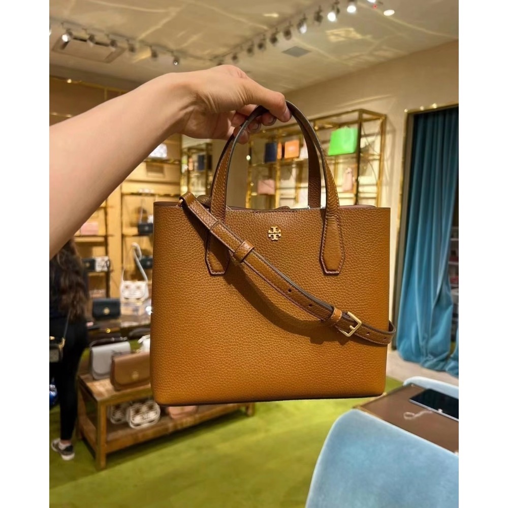 美國 Tory Burch Blake 真皮手提黛妃包-細節圖2