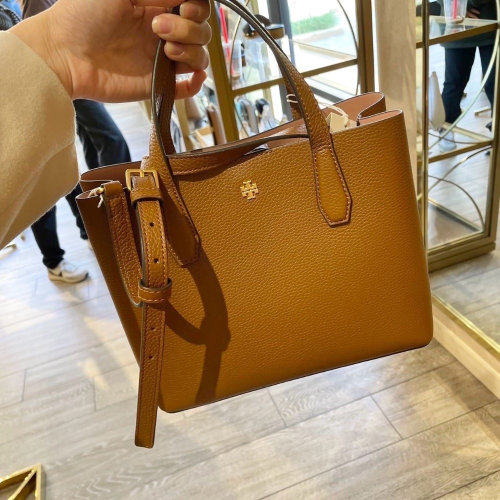 美國 Tory Burch Blake 真皮手提黛妃包-細節圖5